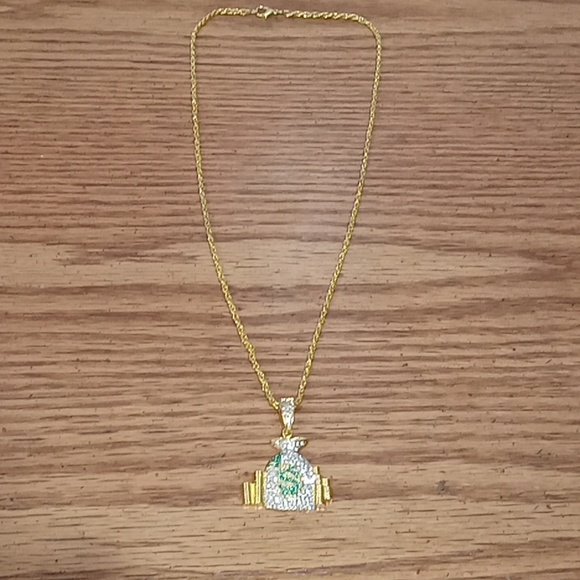 Iced out moneybag chain - Picture 2 of 3